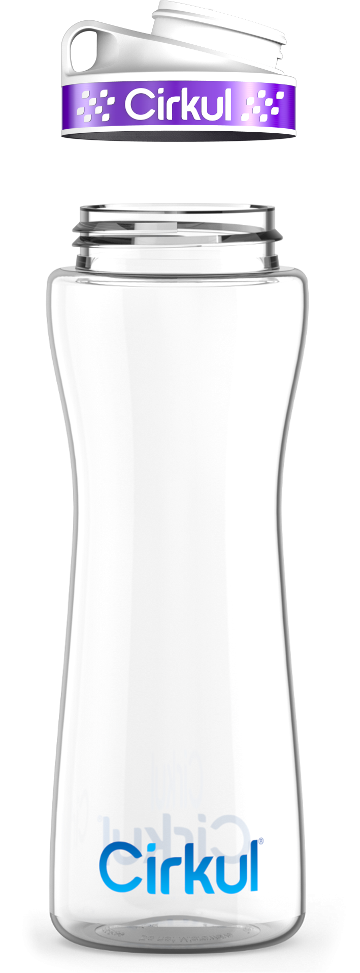 Custom 22oz. Plastic Bottle & Comfort Grip Lid A0ZV