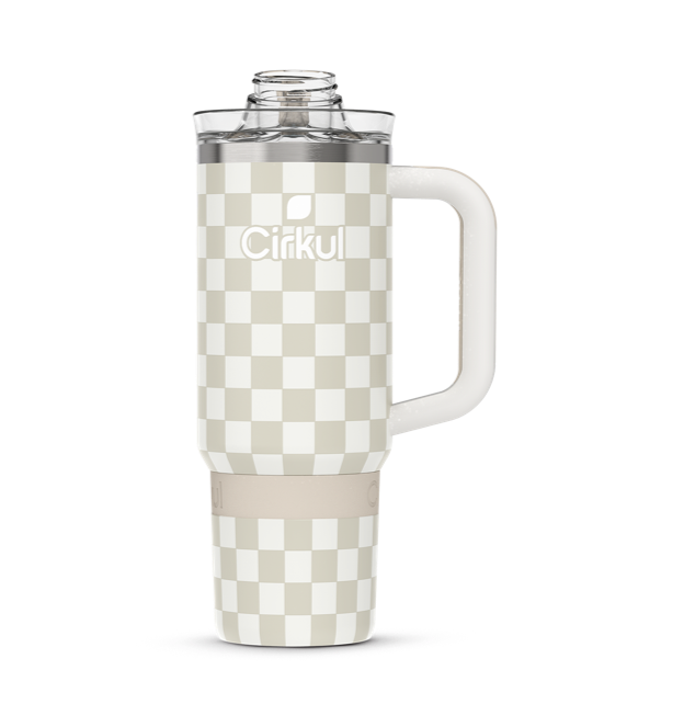 Limited Edition: 30oz. Taupe Tartan Travel StrawSip™ Tumbler U3BJ