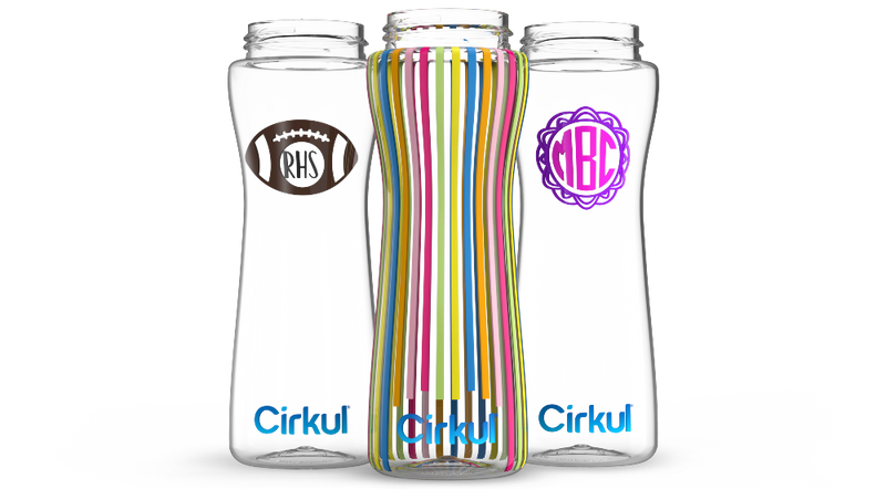 Custom 22oz. Plastic Bottle & Comfort Grip Lid A0ZV