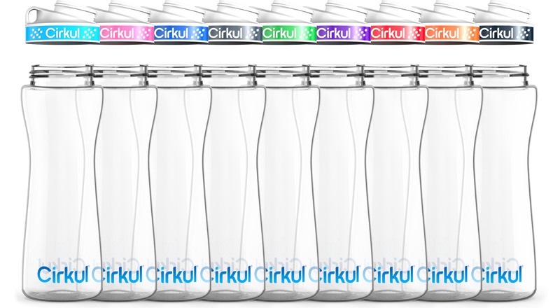 Custom 22oz. Plastic Bottle & Comfort Grip Lid A0ZV
