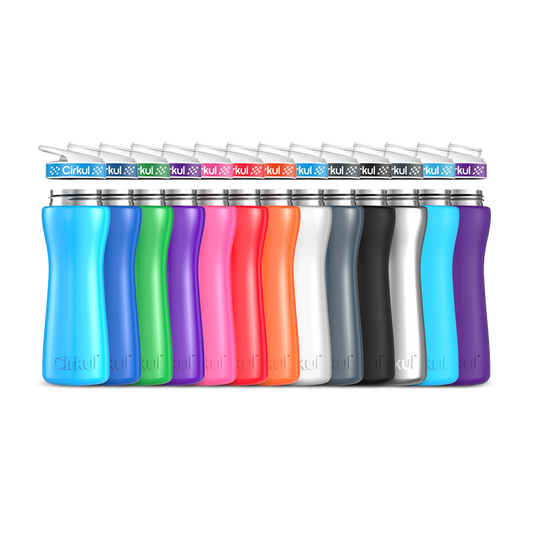 22oz. Stainless Steel Bottle & Comfort Grip Lid QLEW