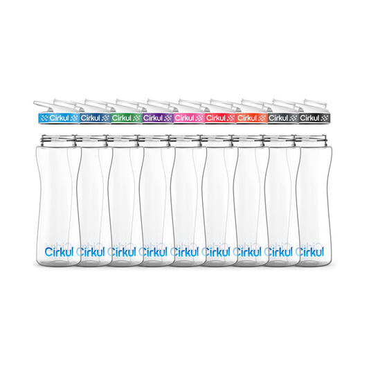 22oz. Plastic Bottle & Comfort Grip Lid W8RS