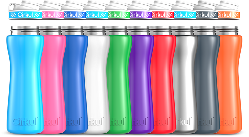 Custom 22oz. Stainless Steel Bottle & Comfort Grip Lid A0XF