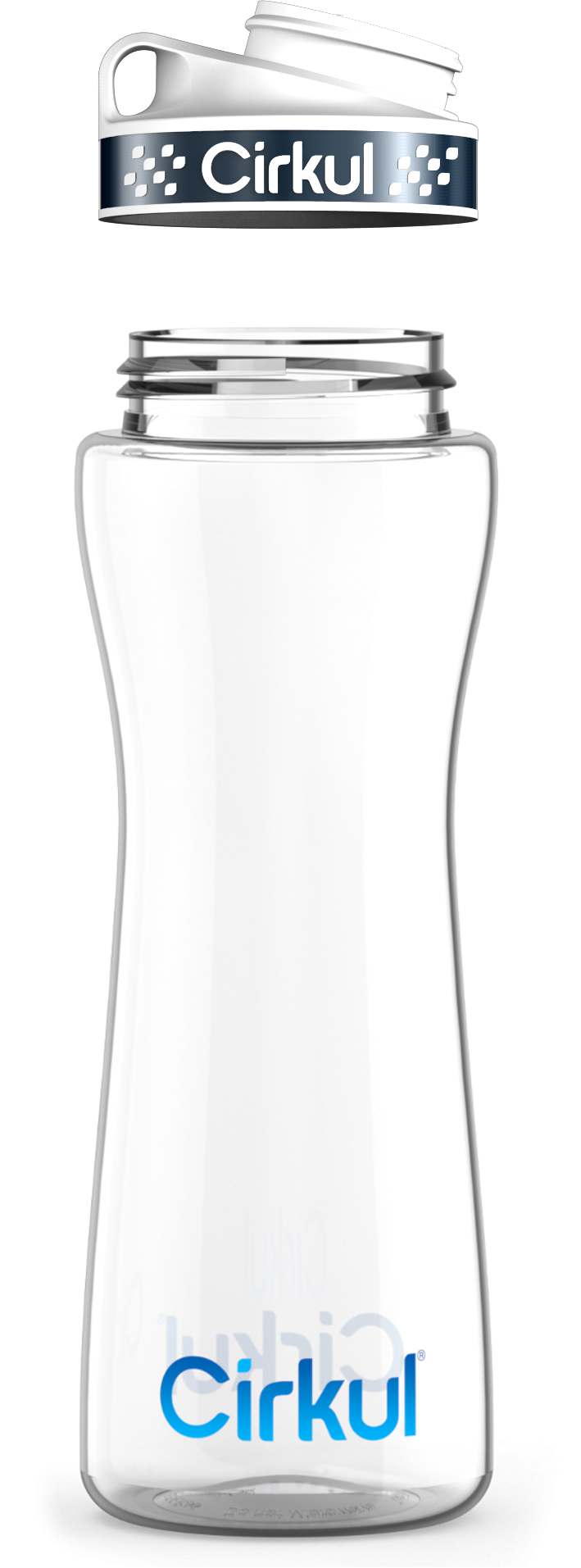 Custom 22oz. Plastic Bottle & Comfort Grip Lid A0ZV