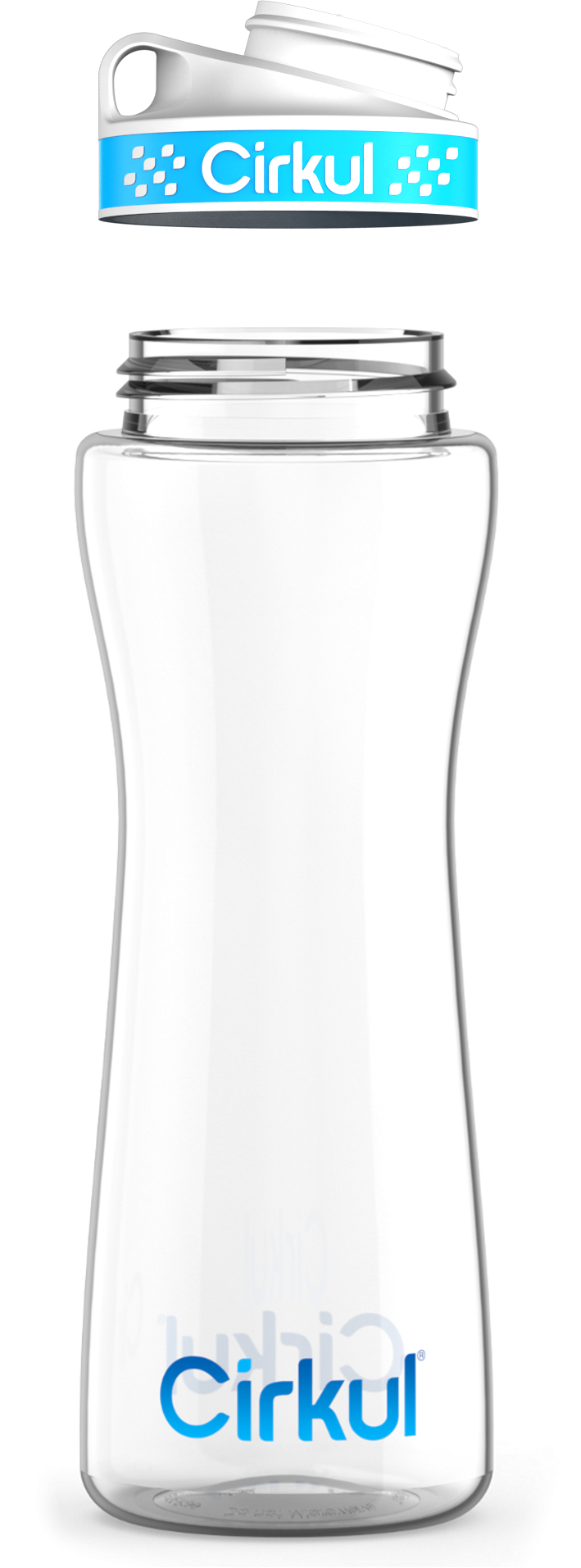 Custom 22oz. Plastic Bottle & Comfort Grip Lid A0ZV