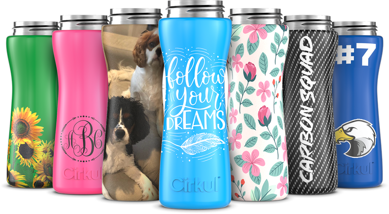 Custom 22oz. Stainless Steel Bottle & Comfort Grip Lid A0XF